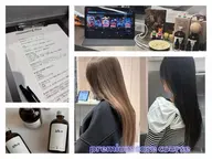 カット＋ケアカラー(トリートメント入り)＋髪質改善 inner treatment