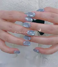 🎀✨人気水光ガラスマグネット×ラメフレンチコース