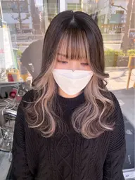 カット+インナーカラー(ケアブリーチ)¥14500