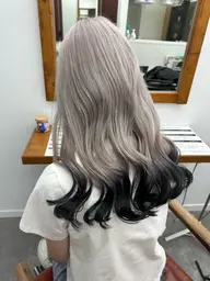 【全頭ブリーチorリタッチ】＋デザインカラー