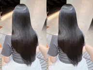 【💚美髪縮毛矯正💚】縮毛矯正+質感トリートメントサービス‼️※スタイリストによる、仕上げのチェックあり✅