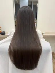 ⭐️ブリーチ毛必見⭐️髪質改善酸性ストレート+カット