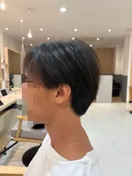襟足ありセンターパート