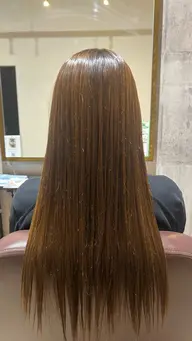 縮毛矯正+前髪カット+サラサラトリートメント✨️