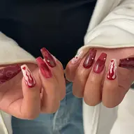 🥕Handネイル🦊長さだし10本＋ジェルやり放題 パーツつけ放題  アート👌🏻 ̖́-