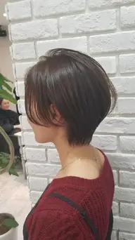 【ショートの方限定❕】カット➕プレミアムフルカラー➕極艶TR【心斎橋/なんば/難波/韓国/顔周り/レイヤー/ショート】