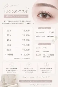 LEDエクステ 120本(オフあり)LEDエクステ|韓国っぽ束感eye