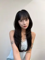 【土日祝ロング限定】韓国風レイヤーカット+艶トリートメント🖤