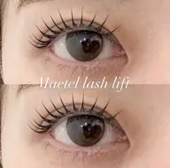 メーテルラッシュリフト💙黒目上までバッチリ目尻がナチュラルなデザイン👀✨️