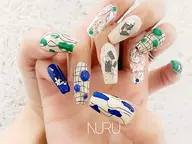 \平日2名まで/画像持ち込みデザイン★モデル様募集(6本アート目安)3700円/※フット+500円