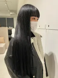 前髪縮毛+前髪カット