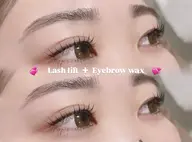 【一気に垢抜け🎀】眉毛WAXとまつ毛パーマ(ラッシュリフト)のセットメニュー✨️