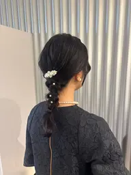 🫶🏻お出かけ、イベント前に🫶🏻ニュアンスヘアセット💞💞ハーフアップ／シニヨン