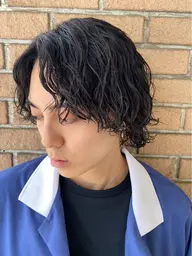【メンズ】¥2,500 初めてのパーマも◎🌀カット+波巻きスパイラルパーマ+ケア剤🔥