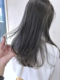 人気No.2❤️カット+カラー+トリートメント+超音波アイロン✨透明感ワンカラーにTOKIOトリートメントでダメージ補修