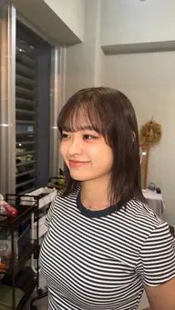 ワンカラー（ブリーチ履歴あり）