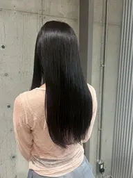 【❤︎黒染め無しカラー❤︎】➕ダメージ補修トリートメント就職で暗くしたい方にオススメです😽🤞🏼