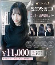 👑 髪質改善TR+カット+カラー