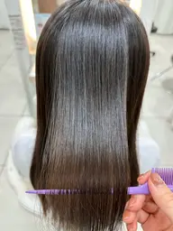 縮毛矯正(リタッチ)+カット+N. 髪質改善トリートメント 🌸