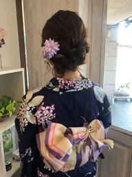 ［夏祭りに✨️］浴衣&ヘアアレンジ