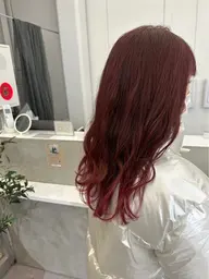 【夏に向けて鮮やかに】暖色系カラー＋トリートメント🍒❤️