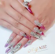 【オフあり】チップ長さ出し+可愛いパーツ無制限️🩵アートなし💍*マグネット・ミラー・オーロラ無料💎何色でもOK