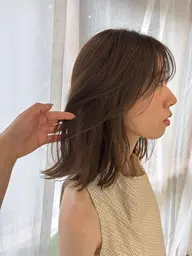 透明感プレミアムカラー+カット+oggiotto1ステップトリートメント