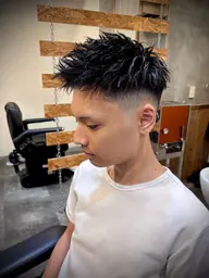 カット+シェービング+眉カット+シャンプー