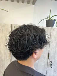 カットモデル+パーマモデル