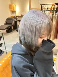 カット&イヤリング、インナーカラー