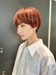 【平日限定ミニモ学割クーポン】❤️❤️カット+透明感カラー+トリートメント🌈韓国ヘア/ボブ/ショート