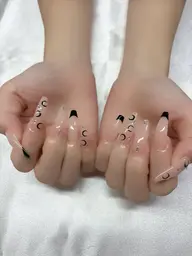 オフなし10本長さだしシンプルアート🤍