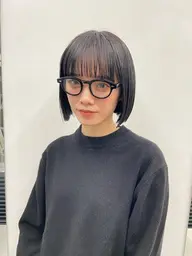 🌟【minimo限定クーポン】🌟切りっぱなしボブカット+ワンカラー