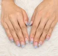 【オフあり】ハンド💅グラデーションネイル+ワンポイント(2本アート)所沢✨️パラジェル変更🉑🙆‍♀️