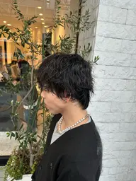 ミニモ学割【メンズ・ショート限定】カット+(スパイラルorツイスパ)パーマ¥19650→¥8900