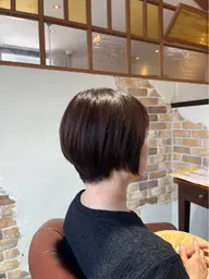 カット(ショート)+グレーカラーorオシャレカラー(ワンカラー)