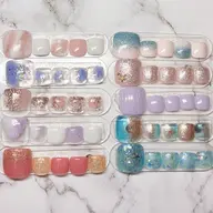 【オフなし フット夏デザイン🐬(カラー変更不可)】サンプル有り フットバス付き✨2回目以降+￥1100🌟
