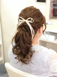 🌈お呼ばれ🎀洋髪ヘアセット
