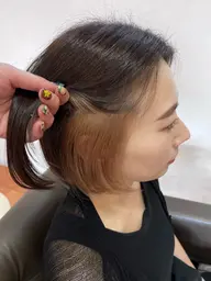 minimo限定🖤カット✂︎1ブリーチカラー🩵💙