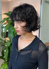ボブパーマ カット+パーマ+KERASTASEトリートメント【乾かすだけで可愛い◎】