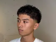 テーパーフェード×スパイキーアイロン（アイロンパーマ）