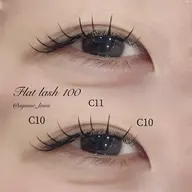 🎀フラットラッシュ80本🎀束感コーティング໒꒱. ゚