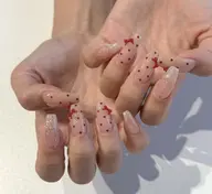🎀チップ長さだし持ち込みデザイン(時間内でア-ト、指定ス–トン6本まで