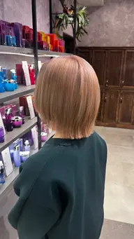 ブリーチオンカラー カット