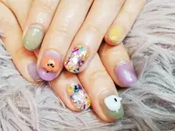 【痛ネイル】オフ＋痛ネイルアート3本まで※1週間前予約
