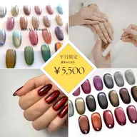 【リピート様平日限定】《hand/オフなし》トレンド56色マグネット×丁寧ケア込み💅ベースは自爪に優しいパラジェル使用