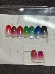 🍉夏休み限定🧂ハンドジェルネイル💅グラデーション🎨（オフなし）