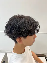 カット+シャドウパーマ