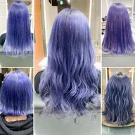 🫧💙ブルー系ハイトーンを目指す方💙🫧ケアブリーチ2回+カラー+うる艶トリートメント