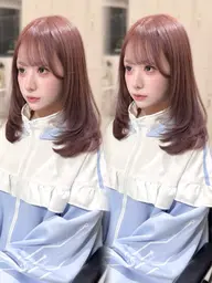 【🎀人気No1🎀】カット+ワンカラー💫2step高保湿トリートメント付🫧コテ巻き仕上げ¥18700→¥11000